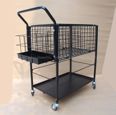 alto 370mm ampio carretto di insegnamento di tennis della palla di Ballport 325 dello scaffale di stoccaggio dell'articolo sportivo di 800mm, colore nero