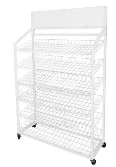 Supporto di Mesh Wire Storage Display Rack delle merci del pane del forno con le ruote