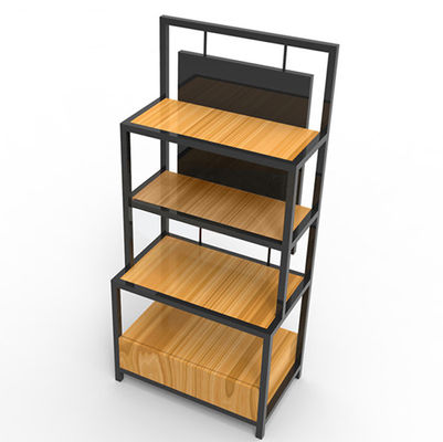 Ferro di larghezza 350mm di lunghezza 650mm e scaffali di legno, ferro ed il nero di legno dello scaffale per libri