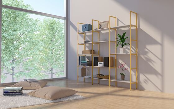 Scaffale per libri industriale dell'angolo della scala di 12 scaffali con l'organizzatore di stoccaggio dell'espositore di 4 file
