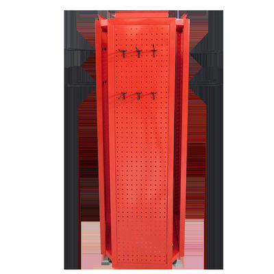 Scaffale di esposizione di quattro Tires Pegboard con il logo su ordinazione del supporto