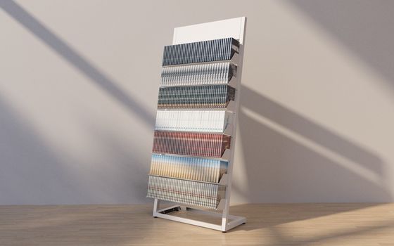 scaffale di esposizione della rivista del metallo di lunghezza di 650mm 