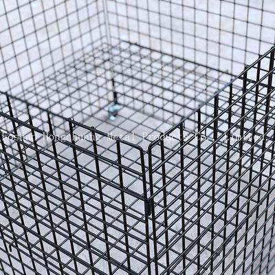 Progettazione moderna semplice del metallo del centro commerciale del carrello portatile della gabbia con il carrello della gabbia di stoccaggio del cuscino del carrello della gabbia della ruota