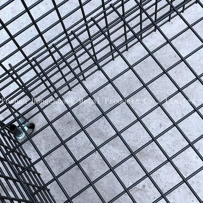 Progettazione moderna semplice del metallo del centro commerciale del carrello portatile della gabbia con il carrello della gabbia di stoccaggio del cuscino del carrello della gabbia della ruota