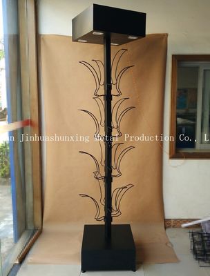 Gli accessori dell'automobile di L700mm W700mm visualizzano lo scaffale, banchi di mostra del casco con il gancio