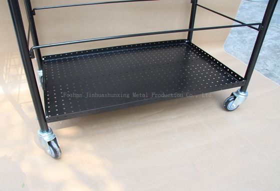 alto 370mm ampio carretto di insegnamento di tennis della palla di Ballport 325 dello scaffale di stoccaggio dell'articolo sportivo di 800mm, colore nero