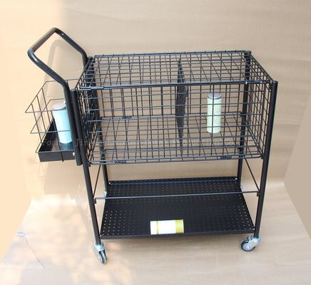 alto 370mm ampio carretto di insegnamento di tennis della palla di Ballport 325 dello scaffale di stoccaggio dell'articolo sportivo di 800mm, colore nero