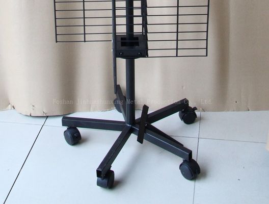 Quattro lo scaffale di esposizione girante parteggiato di W500mm H1800mm, accessori del telefono cellulare visualizza lo scaffale con il gancio