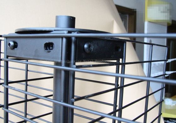 Quattro lo scaffale di esposizione girante parteggiato di W500mm H1800mm, accessori del telefono cellulare visualizza lo scaffale con il gancio