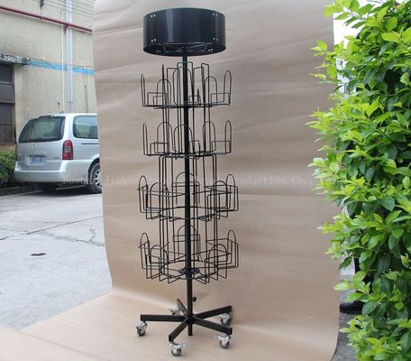 scaffale girante della letteratura di altezza di lunghezza 1708mm di 524mm, scaffale di libro del filatore 360 gradi