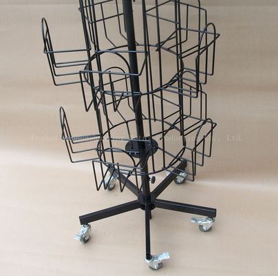 scaffale girante della letteratura di altezza di lunghezza 1708mm di 524mm, scaffale di libro del filatore 360 gradi