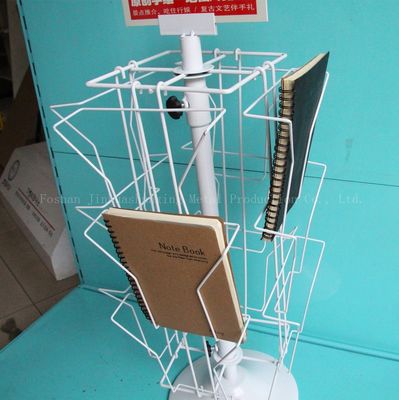Esposizione girante della cartolina d'auguri di H650mm L200mm, supporto girante della rivista per i libri