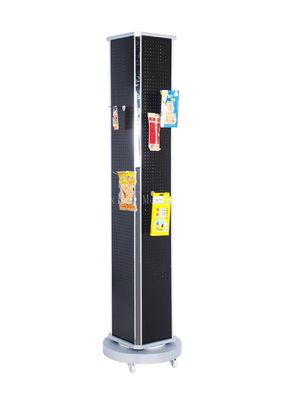 Larghezza mobile 270mm di altezza 1720mm tre lati che girano il supporto dell'opuscolo, scaffali di esposizione del supermercato per i dettaglianti