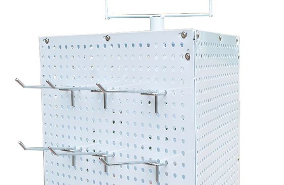 esposizione di Pegboard dei gioielli di altezza di larghezza 165mm di 42mm, tre lati che girano il supporto dell'opuscolo, scaffale di esposizione del supermercato