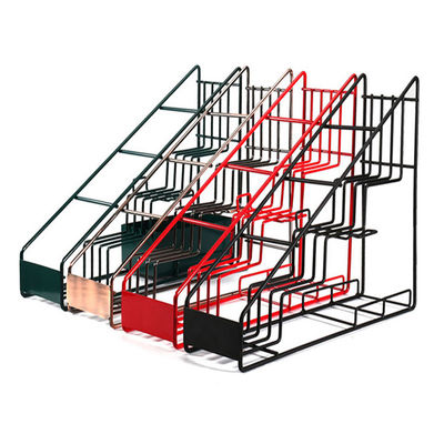 Scaffale di esposizione della scala della bottiglia di vetro dello scaffale di stoccaggio del metallo della bottiglia dello sciroppo