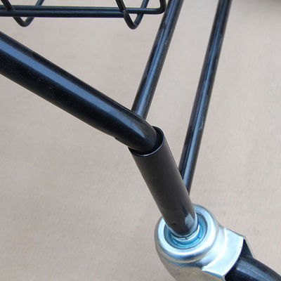 Due strati di H950mm W600mm dell'articolo sportivo dello scaffale di stoccaggio, carrello della pallina da tennis pieghevole