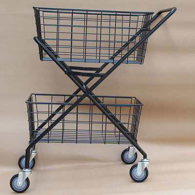 Due strati di H950mm W600mm dell'articolo sportivo dello scaffale di stoccaggio, carrello della pallina da tennis pieghevole