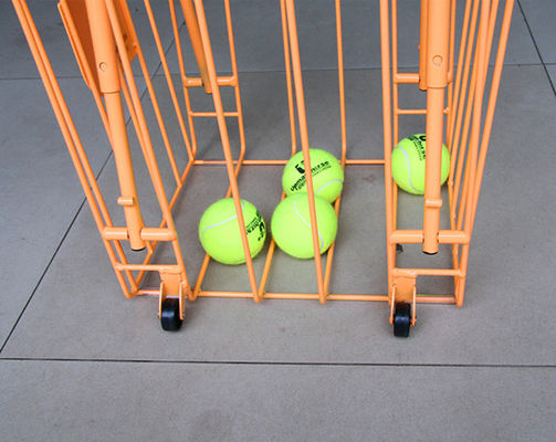 Carretti di insegnamento di tennis di lunghezza di larghezza 350mm di piegatura 300mm dello scaffale di stoccaggio dell'articolo sportivo, grande capacità della palla