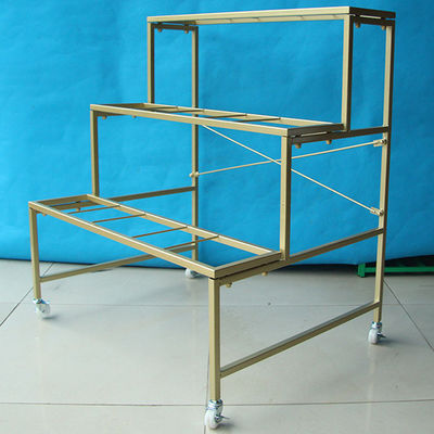 Scaffale di esposizione del fiore di lunghezza di pagina 750mm dell'oro come decorazione di nozze