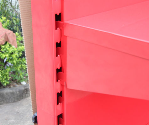 Il TUV rosso luminoso approva lo scaffale Pegboard, deposito dello strumento di Peg Display Rack For Retail