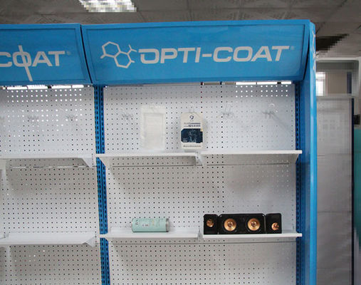 La lunghezza blu Peg Hook Display Rack Powder di profondità 1000mm di colore 500mm ha ricoperto