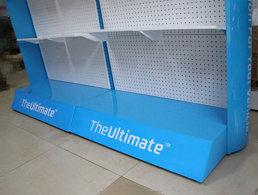 La lunghezza blu Peg Hook Display Rack Powder di profondità 1000mm di colore 500mm ha ricoperto