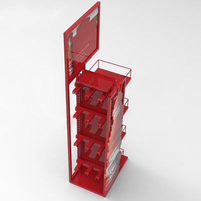 Scaffale di esposizione della bevanda della birra della soda del supermercato di colore rosso di Fashoinable