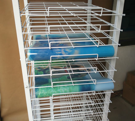 Scaffali di esposizione di separazione di carta del supermercato di colore dello scaffale RAL dell'opuscolo 40kg Capcacity