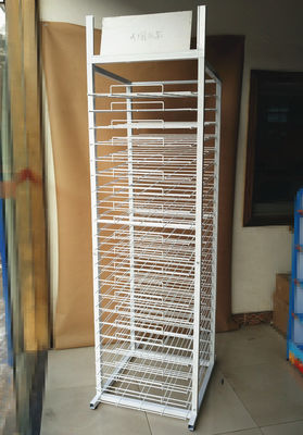 Scaffali di esposizione di separazione di carta del supermercato di colore dello scaffale RAL dell'opuscolo 40kg Capcacity