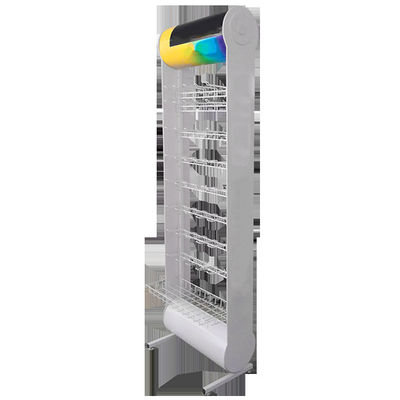 Scaffale di esposizione bianco su ordinazione della batteria di colore di stile moderno 600*355*2030mm