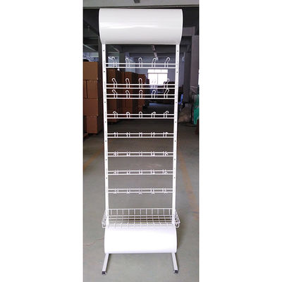 Scaffale di esposizione bianco su ordinazione della batteria di colore di stile moderno 600*355*2030mm