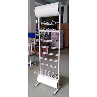 Scaffale di esposizione bianco su ordinazione della batteria di colore di stile moderno 600*355*2030mm