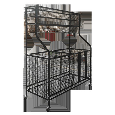 42inch organizzatore Rack With Baskets dell'articolo sportivo di lunghezza di altezza 36inch e ganci