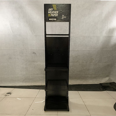 Supporto nero dello scaffale di esposizione di colore D500mm H2000mm per stoccaggio