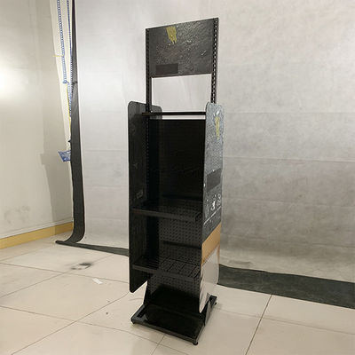 Supporto nero dello scaffale di esposizione di colore D500mm H2000mm per stoccaggio