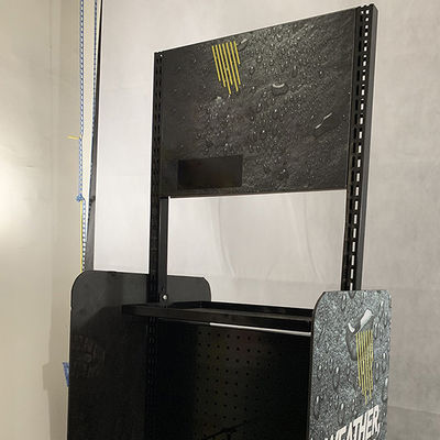 Supporto nero dello scaffale di esposizione di colore D500mm H2000mm per stoccaggio