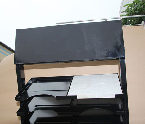 lo scaffale di esposizione del campione delle mattonelle di larghezza di lunghezza 700mm di 575mm, esposizione della piastrella di ceramica tormenta nero