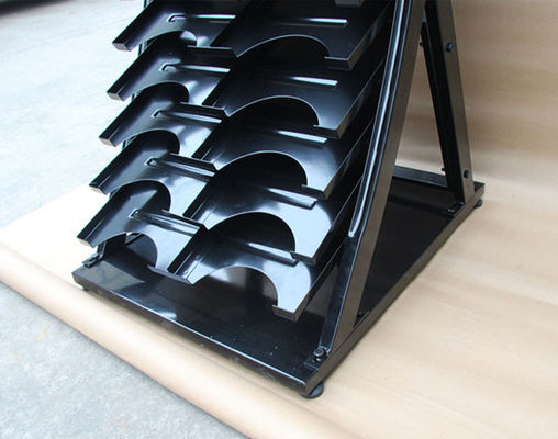 lo scaffale di esposizione del campione delle mattonelle di larghezza di lunghezza 700mm di 575mm, esposizione della piastrella di ceramica tormenta nero