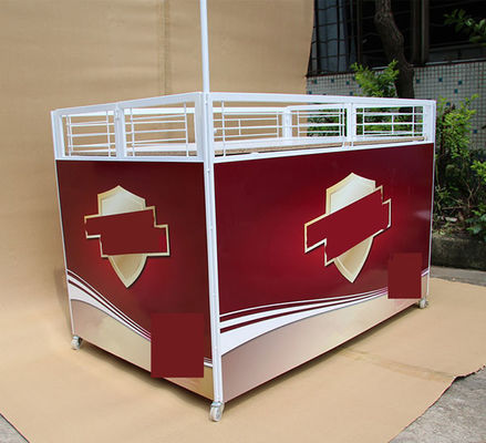 Tabella bianca di promo di stoccaggio di profondità di colore 760mm con il portatile dell'ombrello