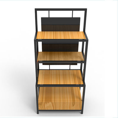Ferro di larghezza 350mm di lunghezza 650mm e scaffali di legno, ferro ed il nero di legno dello scaffale per libri