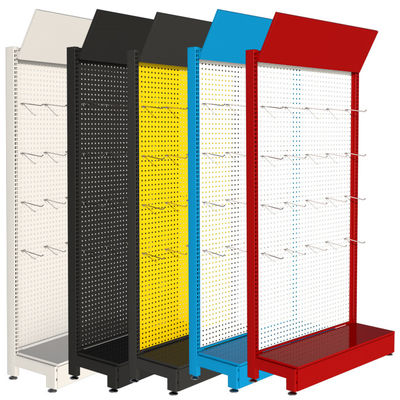 Gli scaffali di esposizione del supermercato del ODM immagazzinano il supporto accessorio del metallo di Pegboard dello strumento al minuto di torage