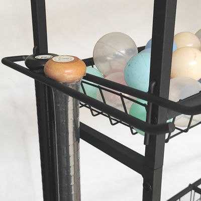 Scaffale nero smontabile di stoccaggio dell'articolo sportivo per la medicina della palla