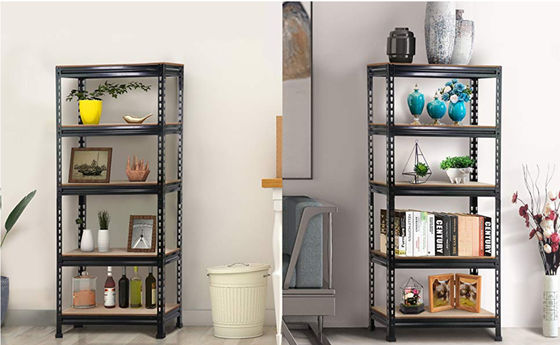 5 multiuso pratici robusti di organizzazione dell'angolo dello scaffale di stoccaggio dello scaffale per la casa