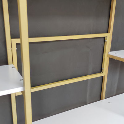 Scaffale per libri industriale dell'angolo della scala di 12 scaffali con l'organizzatore di stoccaggio dell'espositore di 4 file