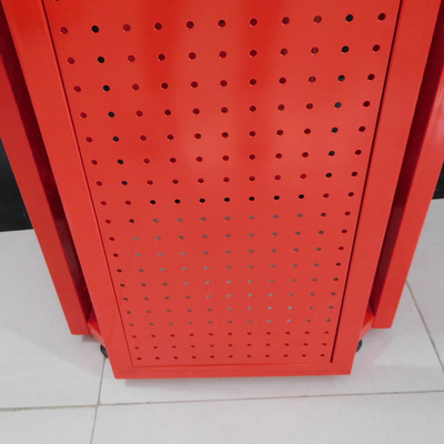 Scaffale di esposizione di quattro Tires Pegboard con il logo su ordinazione del supporto