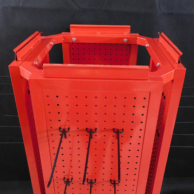 Scaffale di esposizione di quattro Tires Pegboard con il logo su ordinazione del supporto