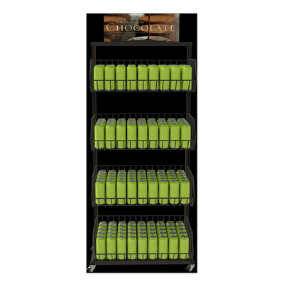 Scaffalatura di verdure della drogheria dell'armadietto di esposizione dello scaffale del supporto della cucina del canestro di 4 gomme