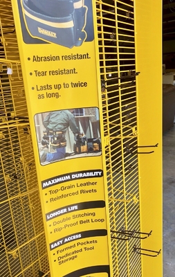 Ferramenta di filatura commerciale del portautensile del gancio dello scaffale di esposizione