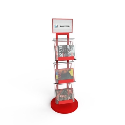 Scaffale della scaffalatura di Shelf Magazine Display dell'organizzatore del metallo del giornale del cavo