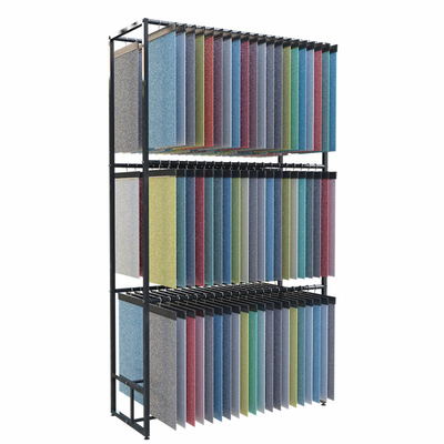 Scaffale di esposizione su ordinazione del tessuto di Rack Black Three Tires dell'organizzatore dell'abbigliamento di strato